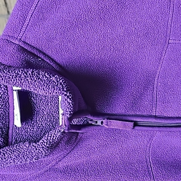 Denim & Co Zip Up Fleece Vest 2X Purple Warm! - Picture 4 of 8